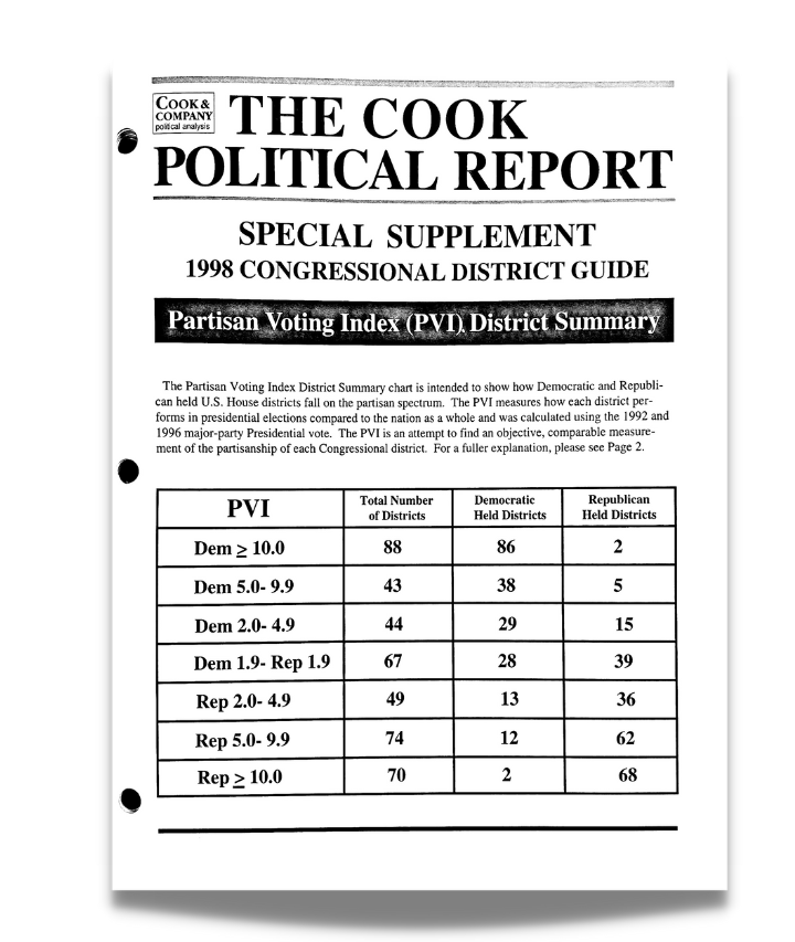 The Cook Partisan Voting Index (Cook PVI℠) Cook Political Report